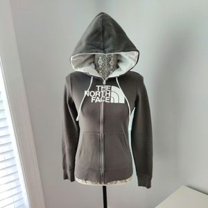 The North Face Zip Hoodie Hooded Sweatshirt XS Gray